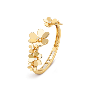 Frivole bracelet, 7 flowers, medium model