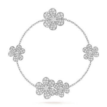 Frivole bracelet, 5 flowers