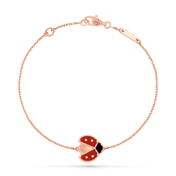 Lucky Spring bracelet, open wings ladybug
