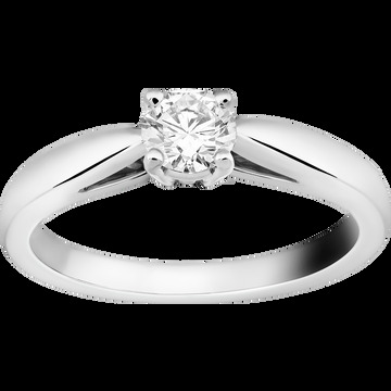 Кольцо-солитер Bonheur, платина, один бриллиант круглой огранки 0,50 карата, DIF