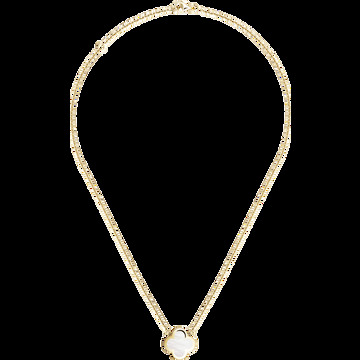 Подвеска Pure Alhambra, желтое золото, белый перламутр