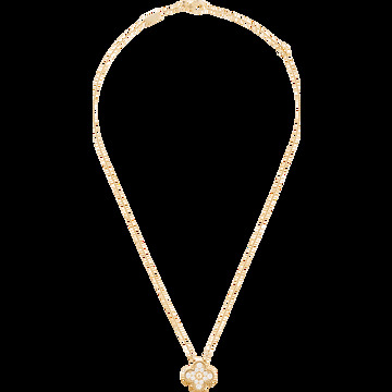 Подвеска Vintage Alhambra, желтое золото, бриллианты