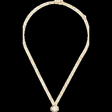 Подвеска Sweet Alhambra, желтое золото, белый перламутр