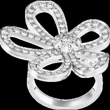 Кольцо Flowerlace, белое золото, бриллианты