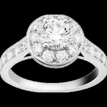 Кольцо-солитер Icône, платина, бриллианты, один бриллиант круглой огранки 0,70 карата, DVVS2