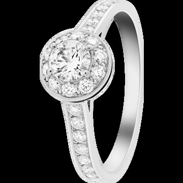 Кольцо-солитер Icône, платина, бриллианты, один бриллиант круглой огранки весом 0,3 карата с показателем чистоты EVVS2