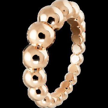 Кольцо Perlée perles d'or Variation, розовое золото.