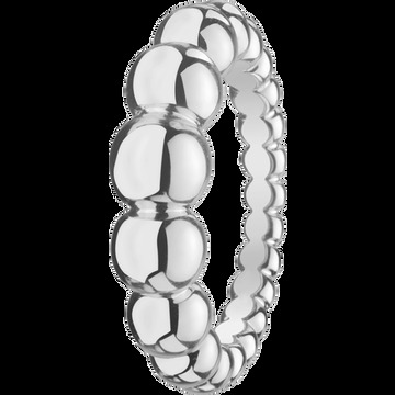 Кольцо Perlée perles d'or Variation, белое золото.