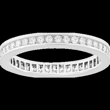 Обручальное кольцо Romance, 2,1 мм, платина, бриллианты