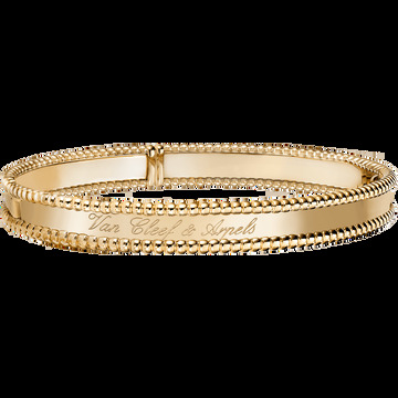 Браслет Perlée signature, желтое золото, очень маленькая модель