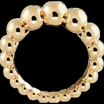 Кольцо Perlée perles d'or Variation, желтое золото.