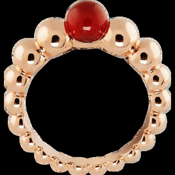 Кольцо Perlée couleurs Variation, розовое золото, сердолик