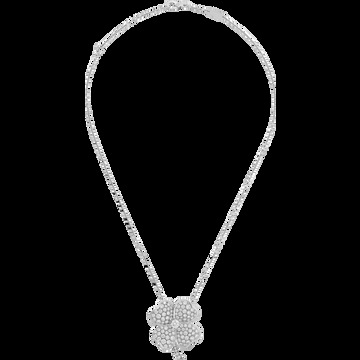 Брошь-подвеска Cosmos, модель среднего размера, белое золото, бриллианты