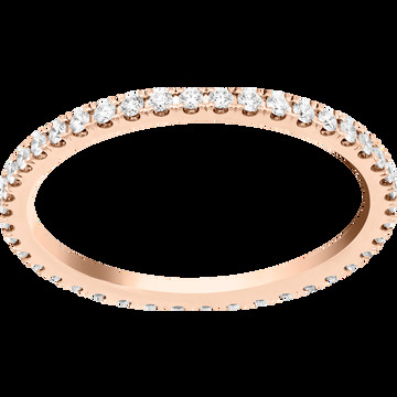 Обручальное кольцо Félicité, 1,25 мм, розовое золото, бриллианты