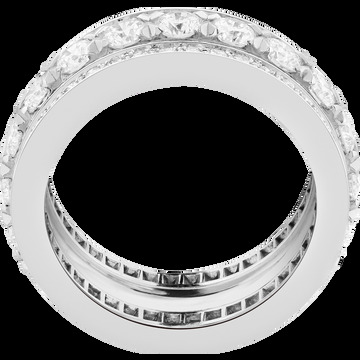 Обручальное кольцо Enlacement, платина, бриллианты круглой огранки