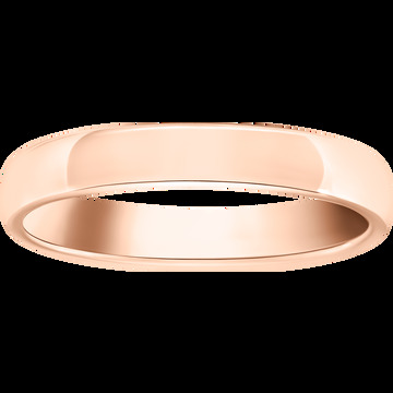 Обручальное кольцо Tendrement, 3 мм, розовое золото
