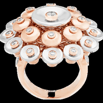 Кольцо Bouton d’or, розовое и белое золото, бриллианты