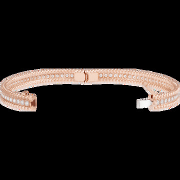 Браслет Perlée diamants бриллиантами, 1 ряд, розовое золото, миниатюрная модель.