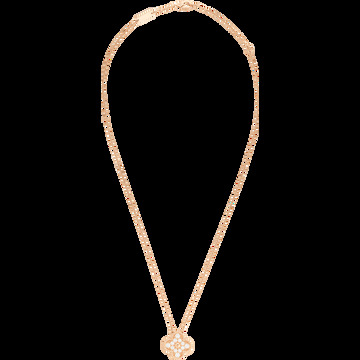 Подвеска Vintage Alhambra, розовое золото, бриллианты.