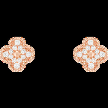 Серьги Vintage Alhambra, розовое золото, бриллианты.