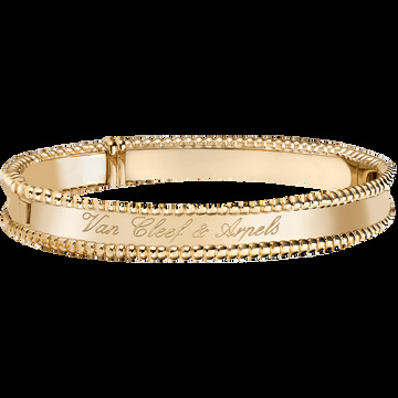 Браслет Perlée signature, желтое золото, миниатюрная модель