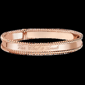 Браслет Perlée signature, розовое золото, миниатюрная модель