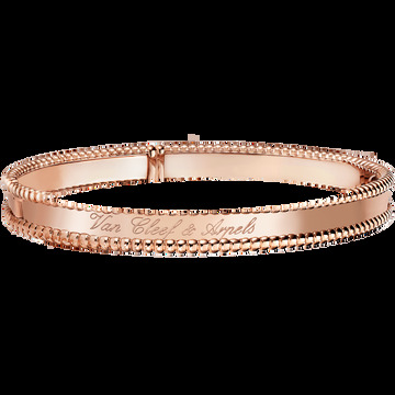 Браслет Perlée signature, розовое золото, большая модель