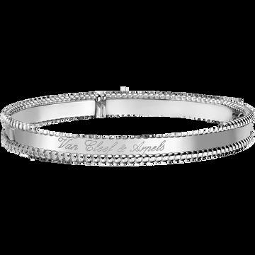 Браслет Perlée signature, белое золото, большая модель