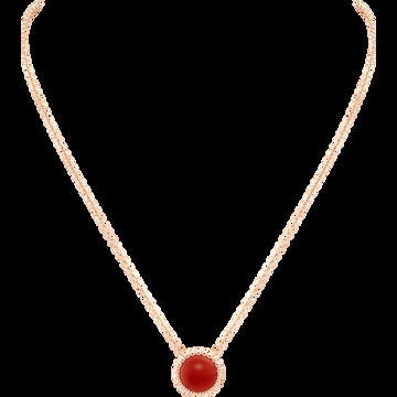 Подвеска Perlée Couleurs, розовое золото, сердолик