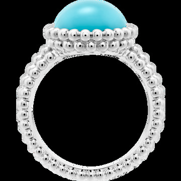Кольцо Perlée Couleurs, белое золото, бирюза