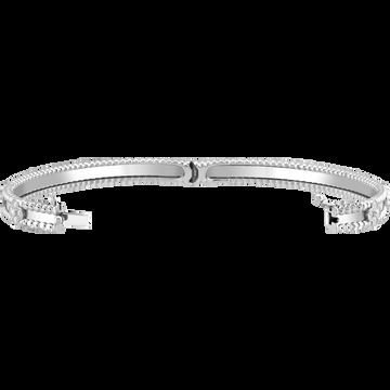 Браслет Perlée Sweet Clovers, белое золото, бриллианты, модель среднего размера