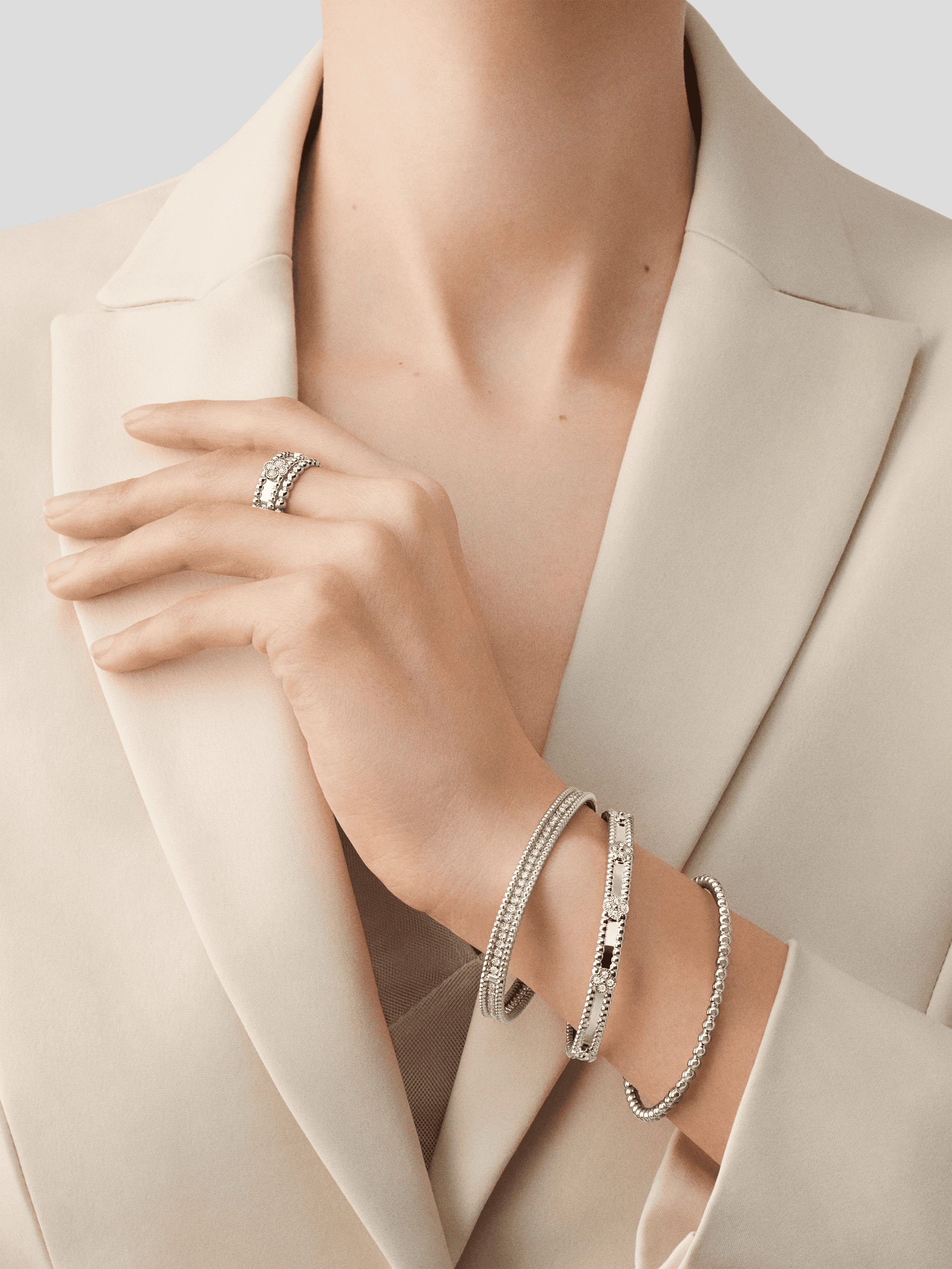 Aristos_Erp::Add to Cart Perlée sweet clovers bracelet, medium model Perlée sweet clovers bracelet, medium model