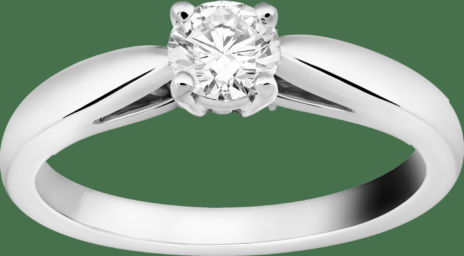 Кольцо-солитер Bonheur, платина, один бриллиант круглой огранки 0,50 карата, EIF
