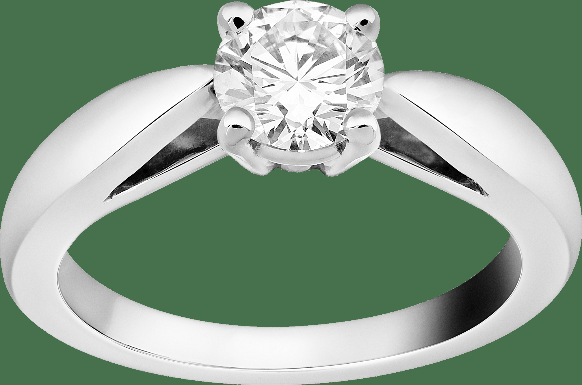 Кольцо-солитер Bonheur, платина, один бриллиант круглой огранки 0,70 карата, DIF