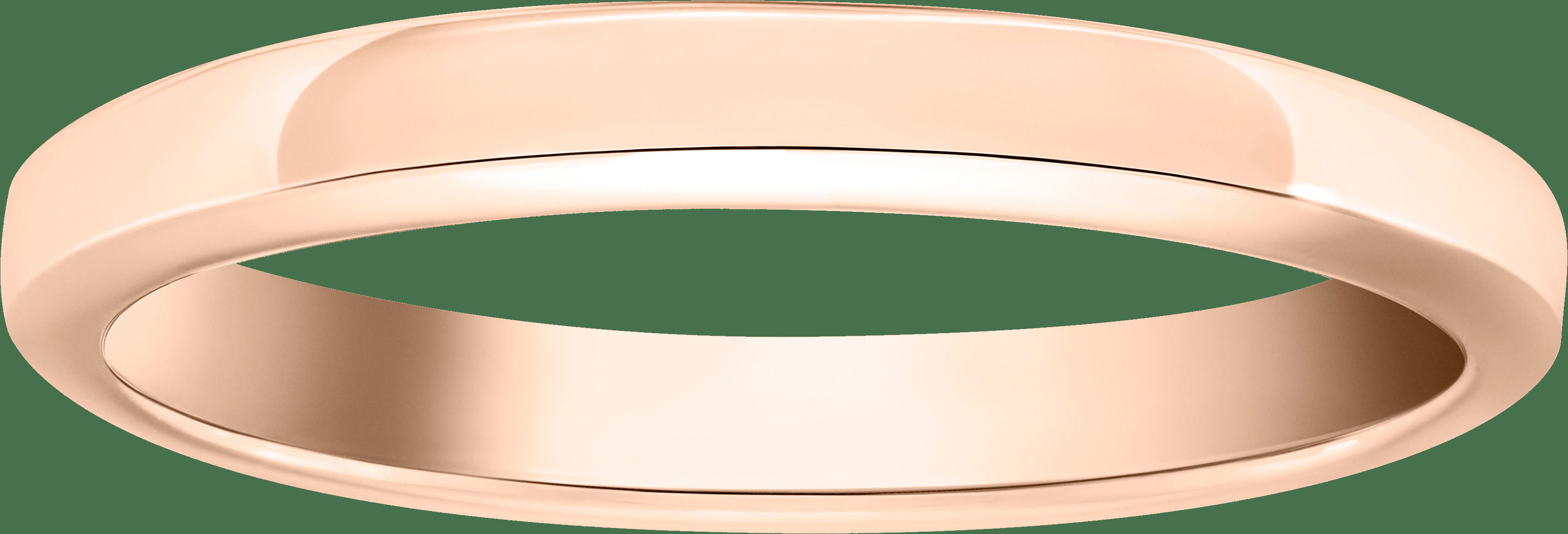 Обручальное кольцо Toujours, 2,5 мм, розовое золото