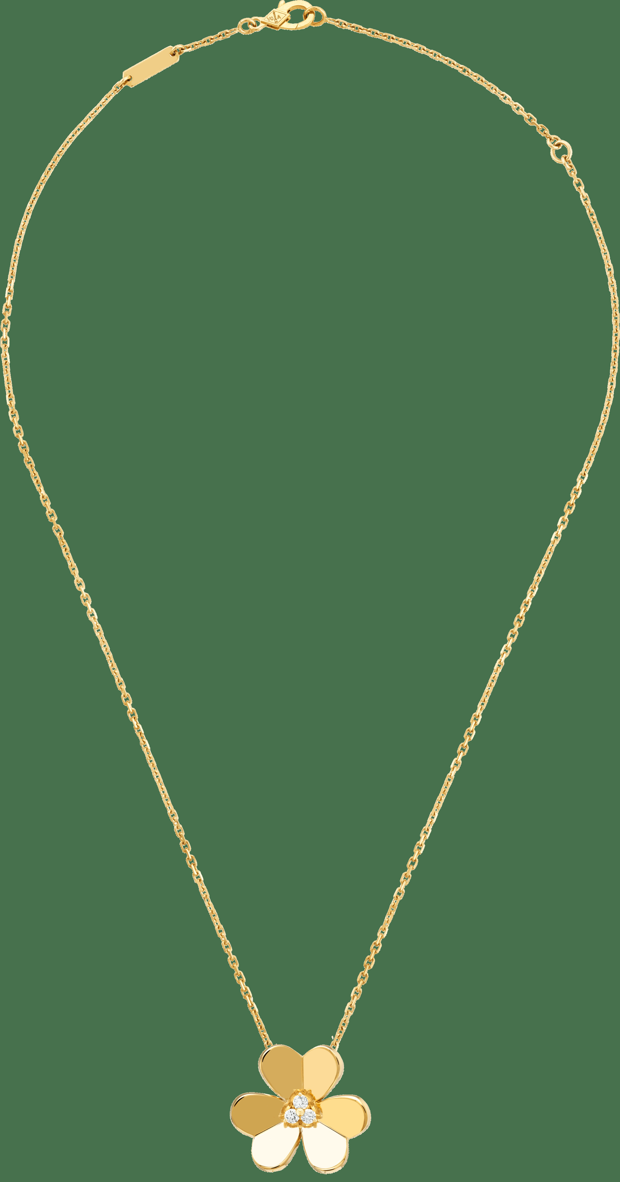 Подвеска Frivole, большая модель, желтое золото, бриллианты