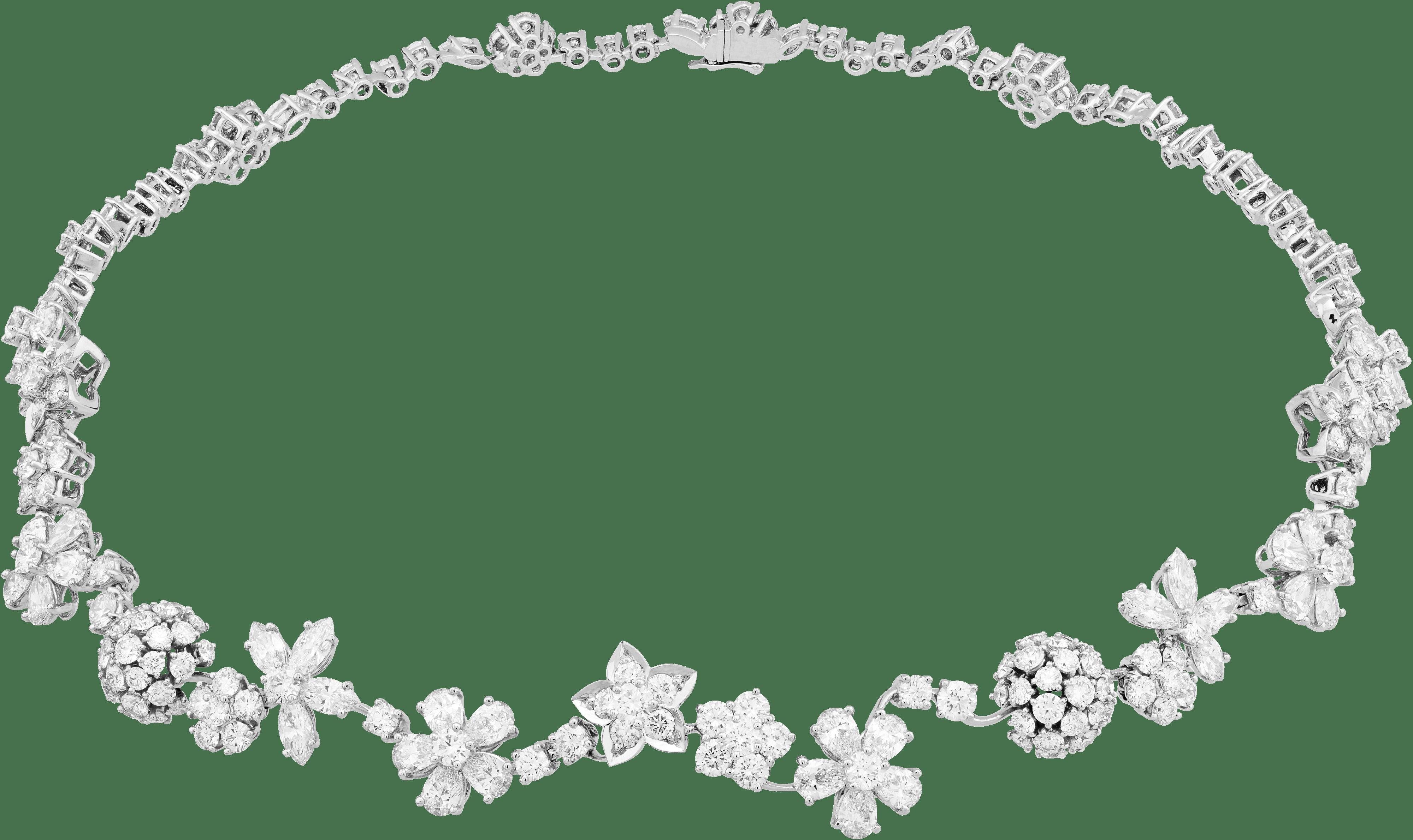 Колье Folie des Prés, белое золото, бриллианты