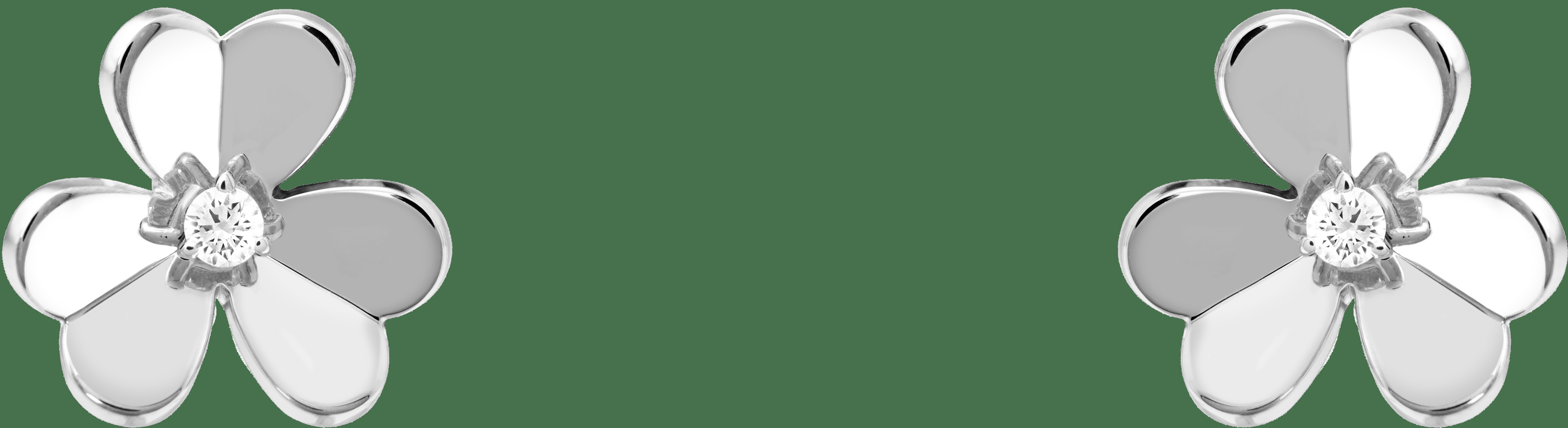 Серьги Frivole, маленькая модель, белое золото, бриллианты