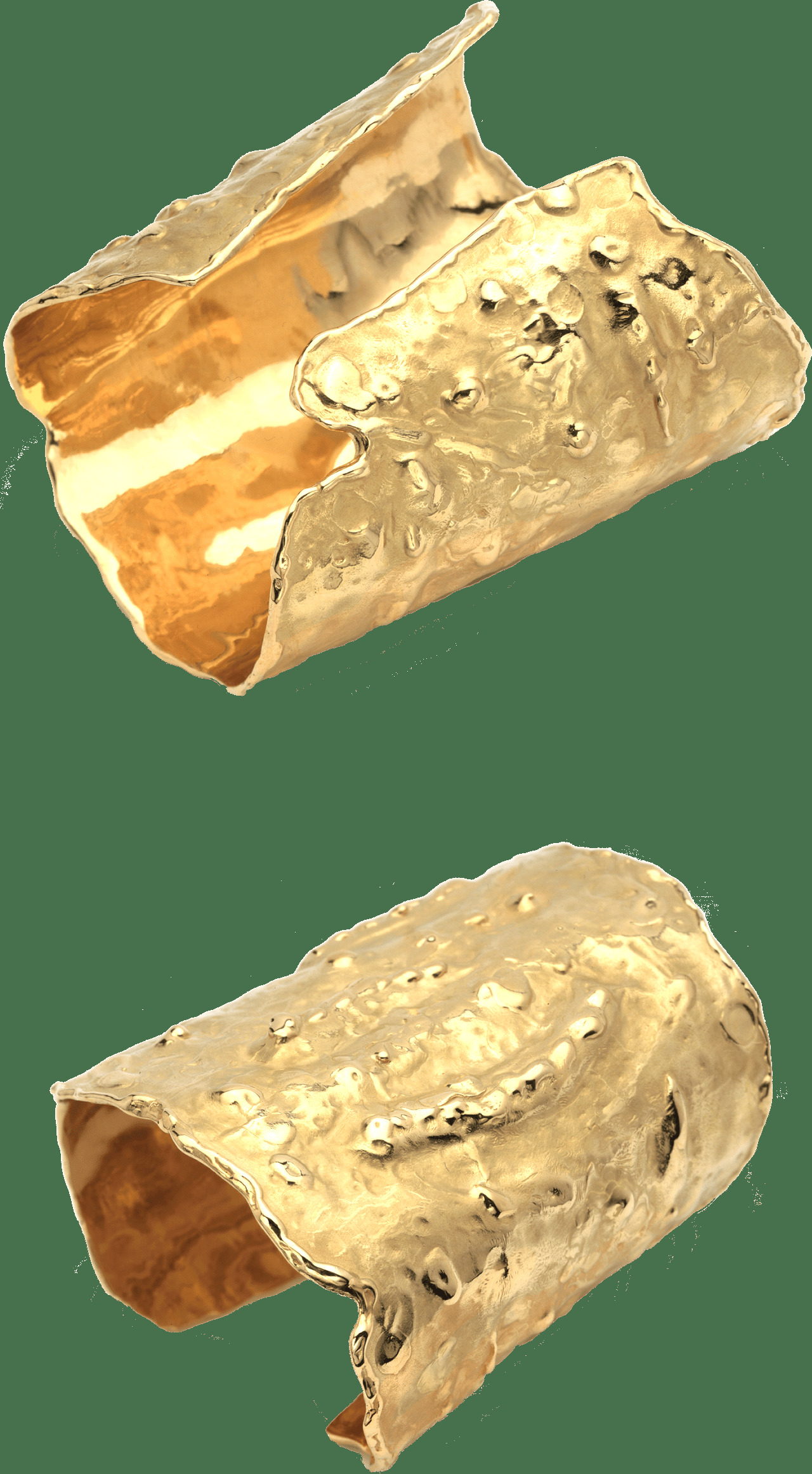 Широкий браслет в этрусском стиле, желтое золото.