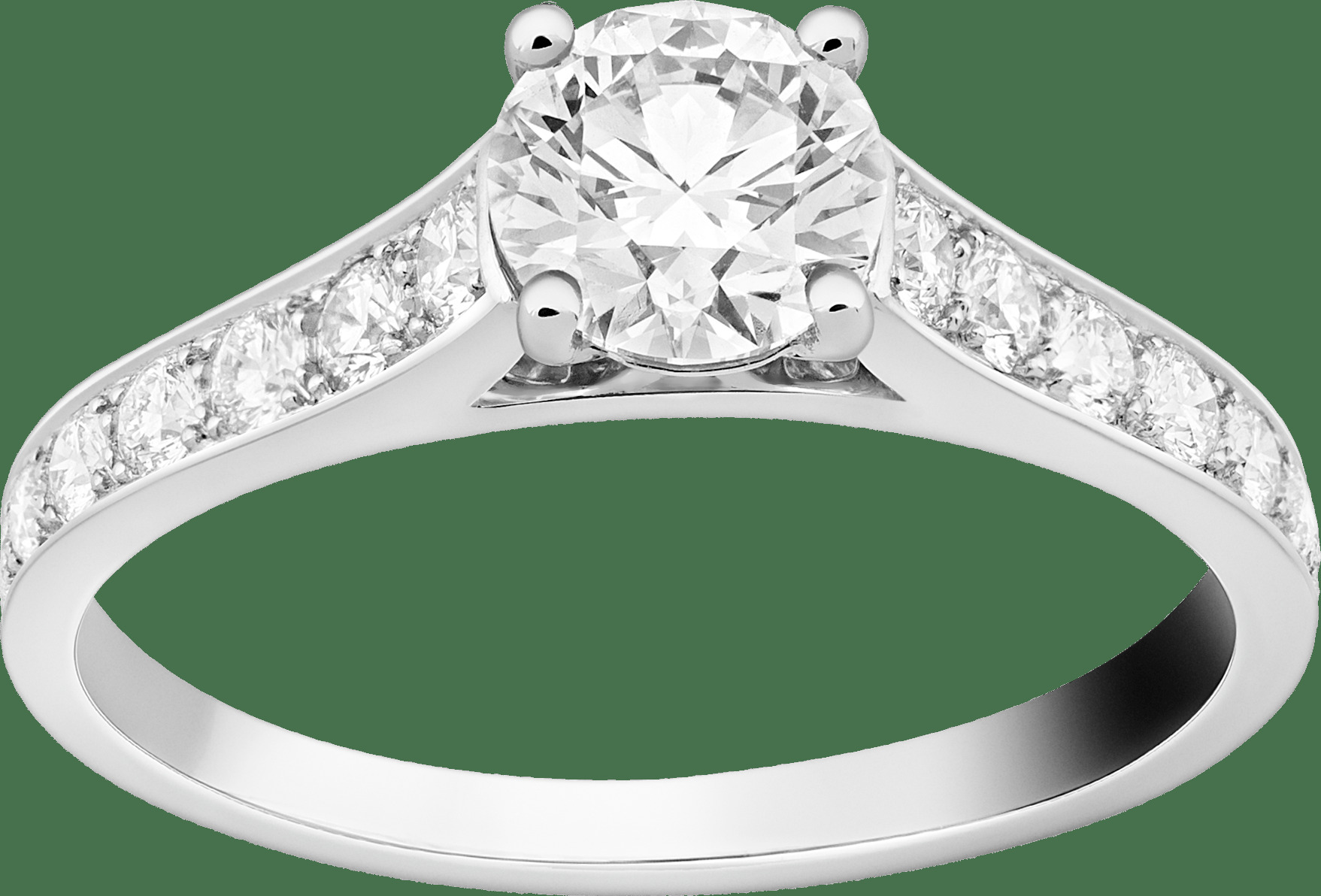 Кольцо-солитер Romance, платина, бриллианты, один бриллиант круглой огранки 0,70 карата, EIF