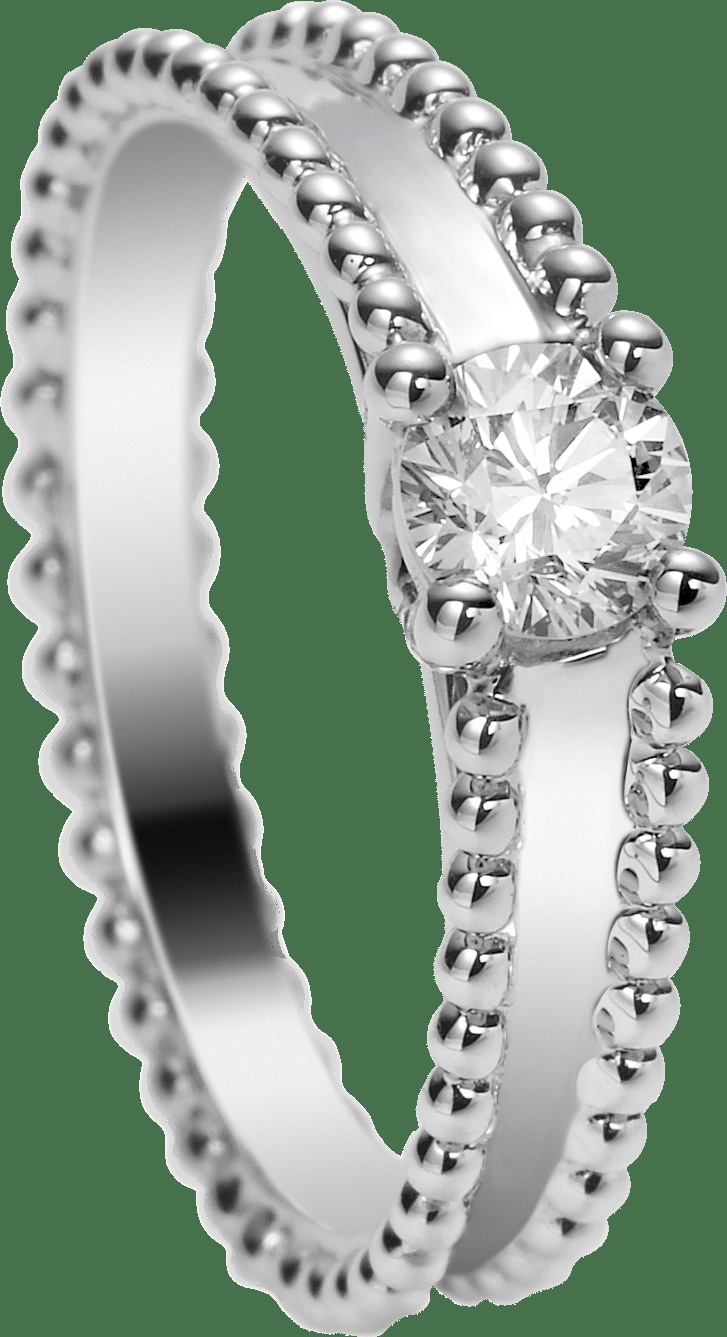 Кольцо-солитер Estelle, платина, один бриллиант круглой огранки 0,30 карата, EVVS1