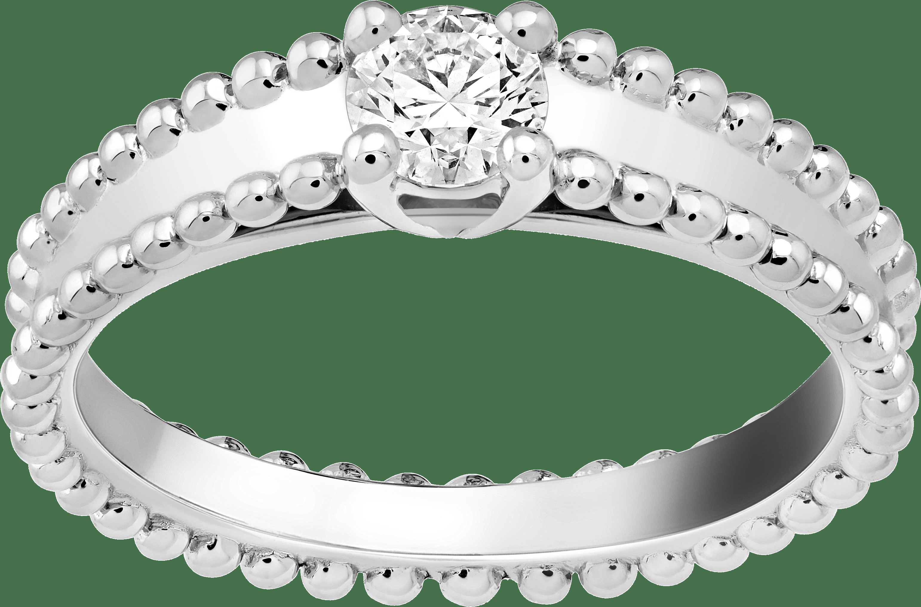 Кольцо-солитер Estelle, платина, один бриллиант круглой огранки 0,30 карата, EIF