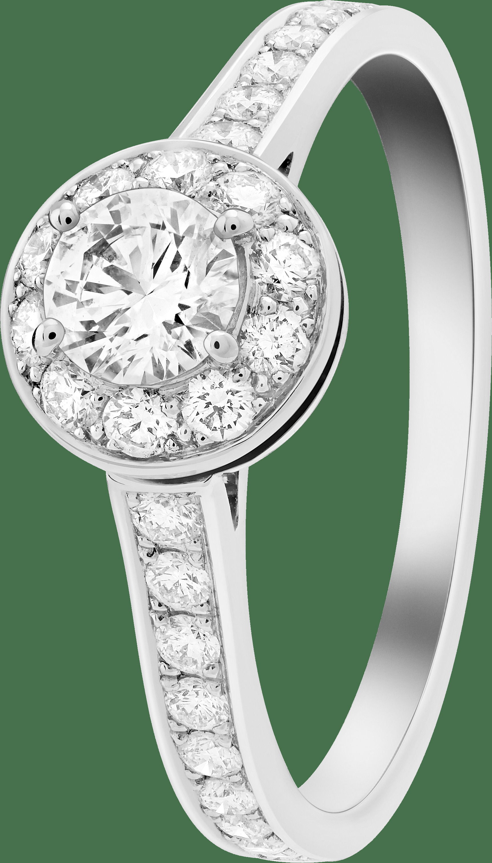 Кольцо-солитер Icône, платина, бриллианты, один бриллиант круглой огранки весом 0,3 карата с показателем чистоты EVVS2