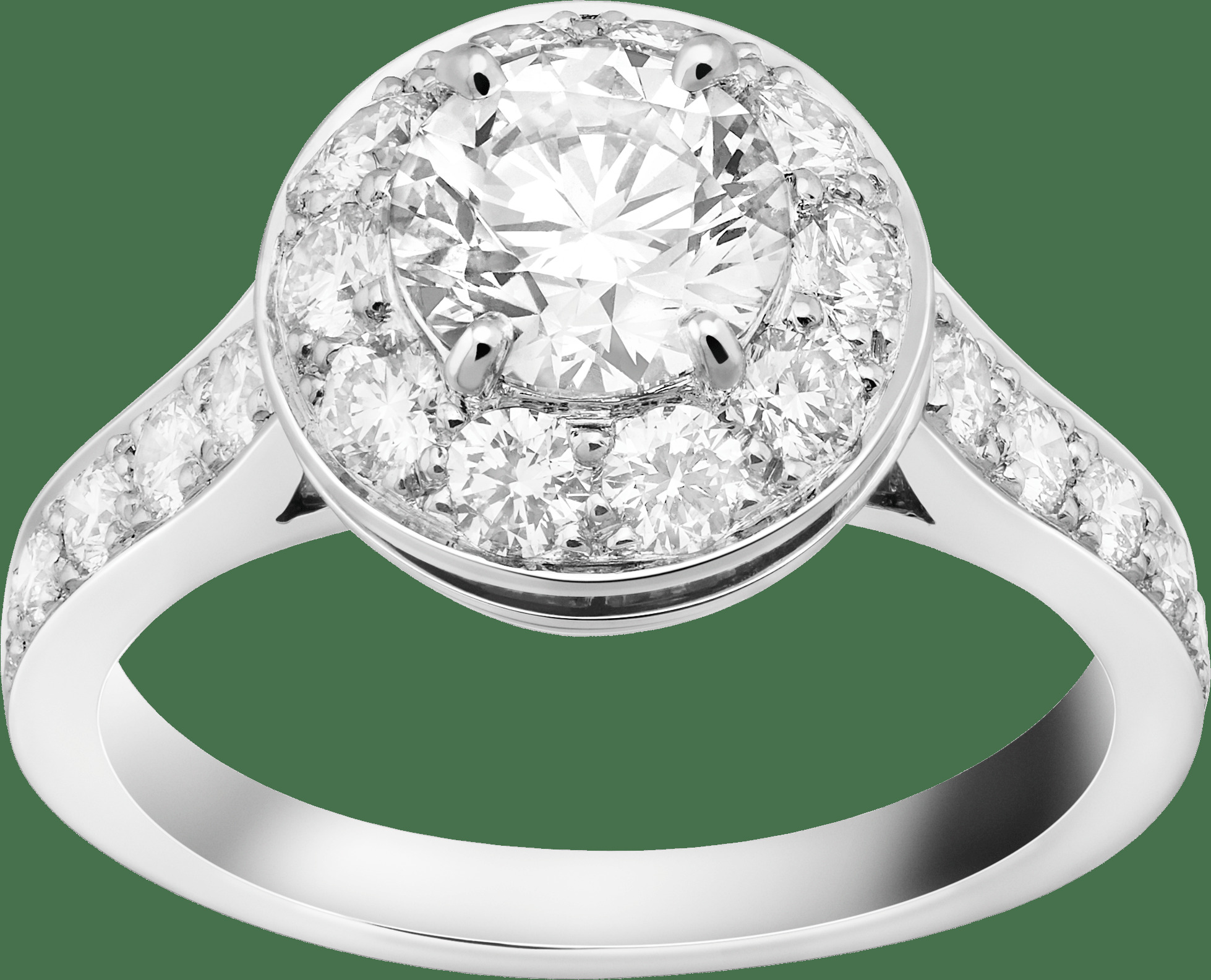 Кольцо-солитер Icône, платина, бриллианты, один бриллиант круглой огранки 1,00 карата, DVVS1