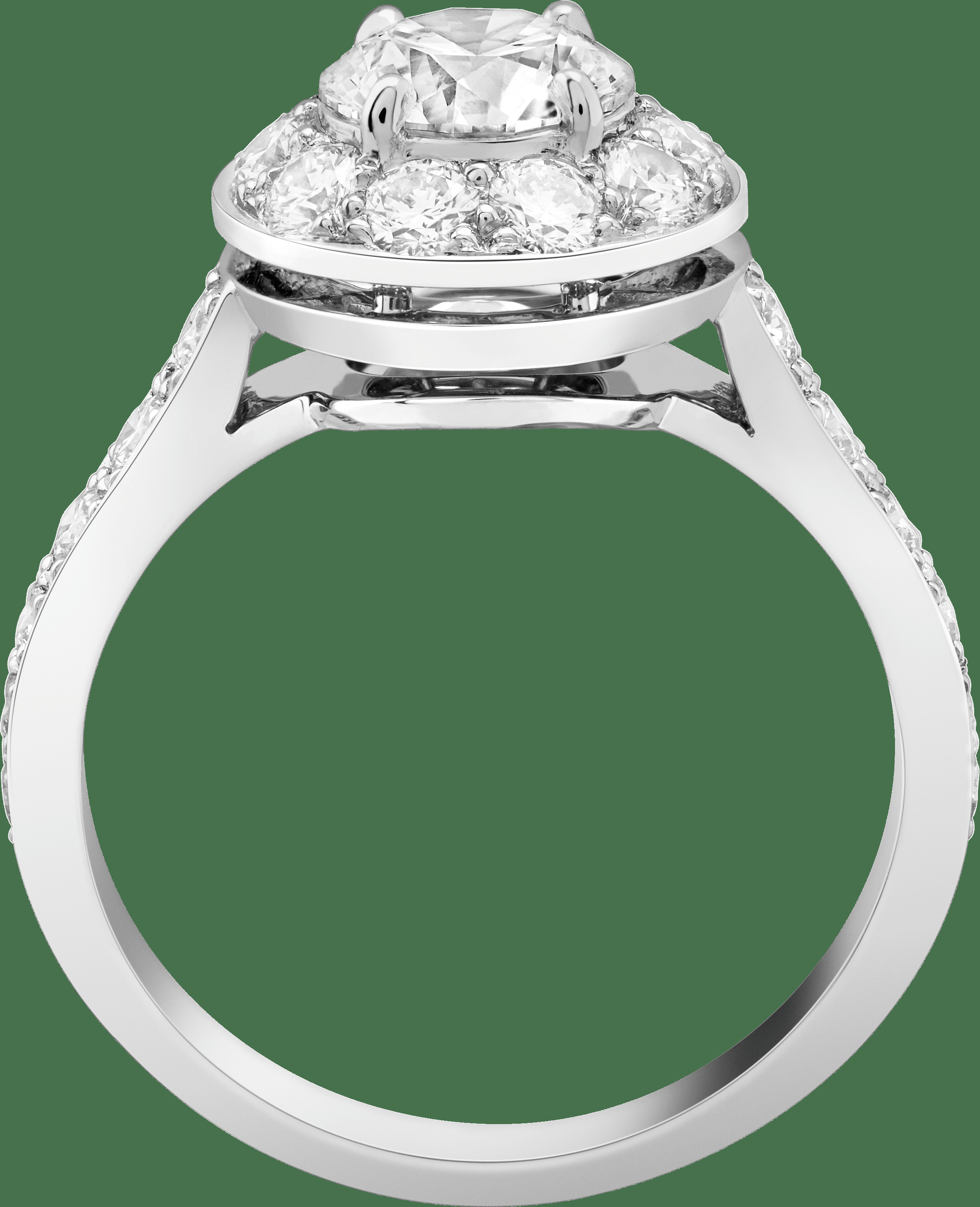 Кольцо-солитер Icône, платина, бриллианты, один бриллиант круглой огранки 1,00 карата, DIF