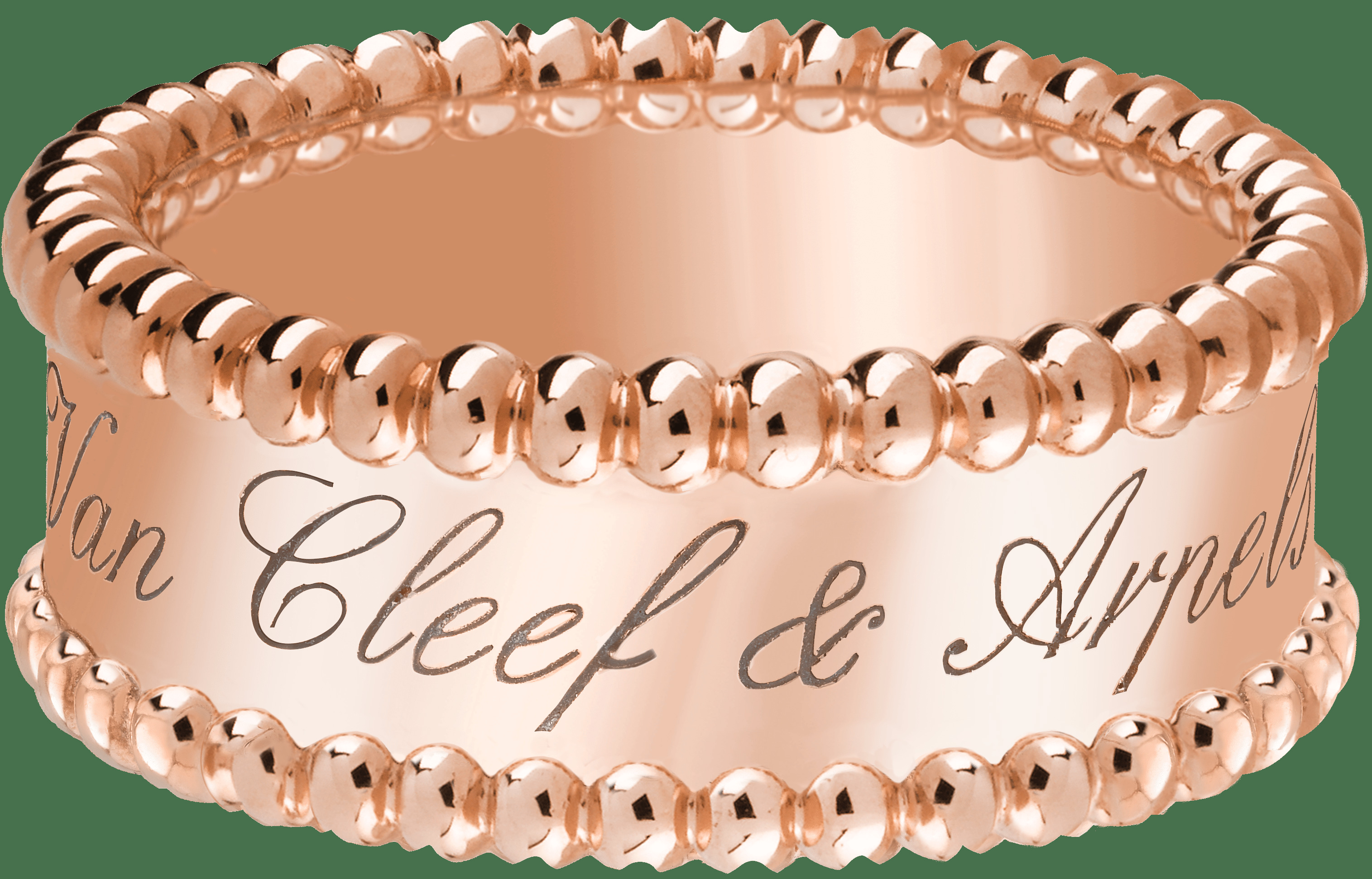 Кольцо Perlée signature, розовое золото