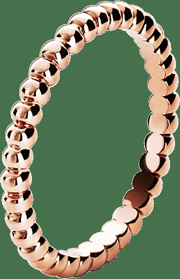 Кольцо Perlée perles d'or, маленькая модель, розовое золото.