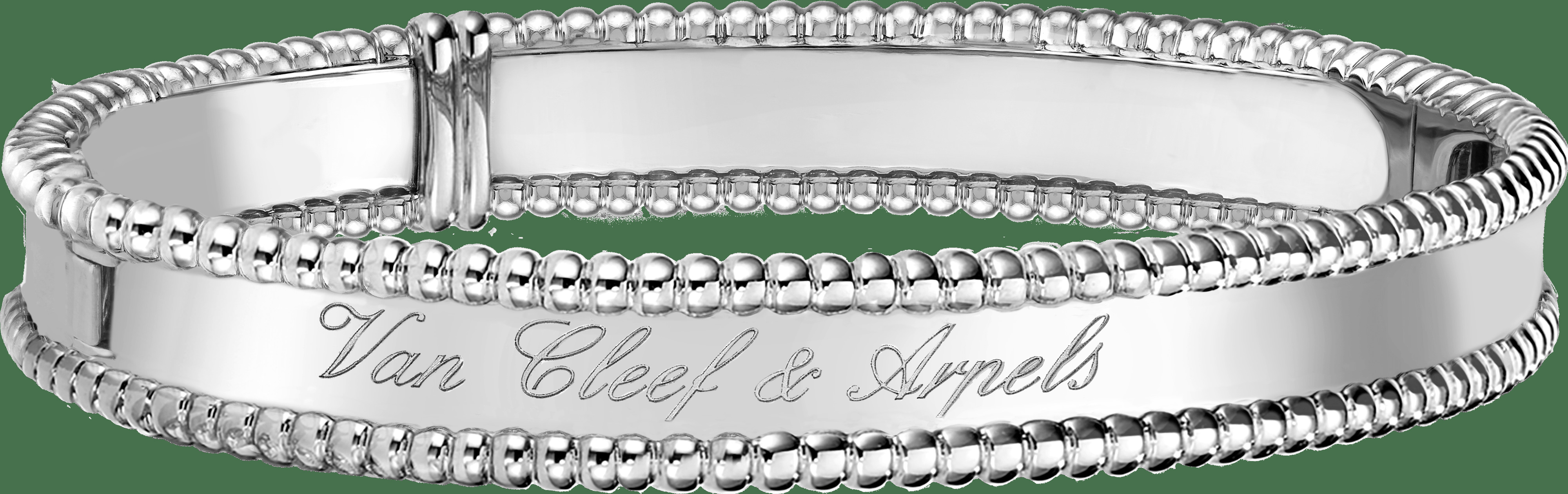 Браслет Perlée signature, белое золото, очень маленькая модель