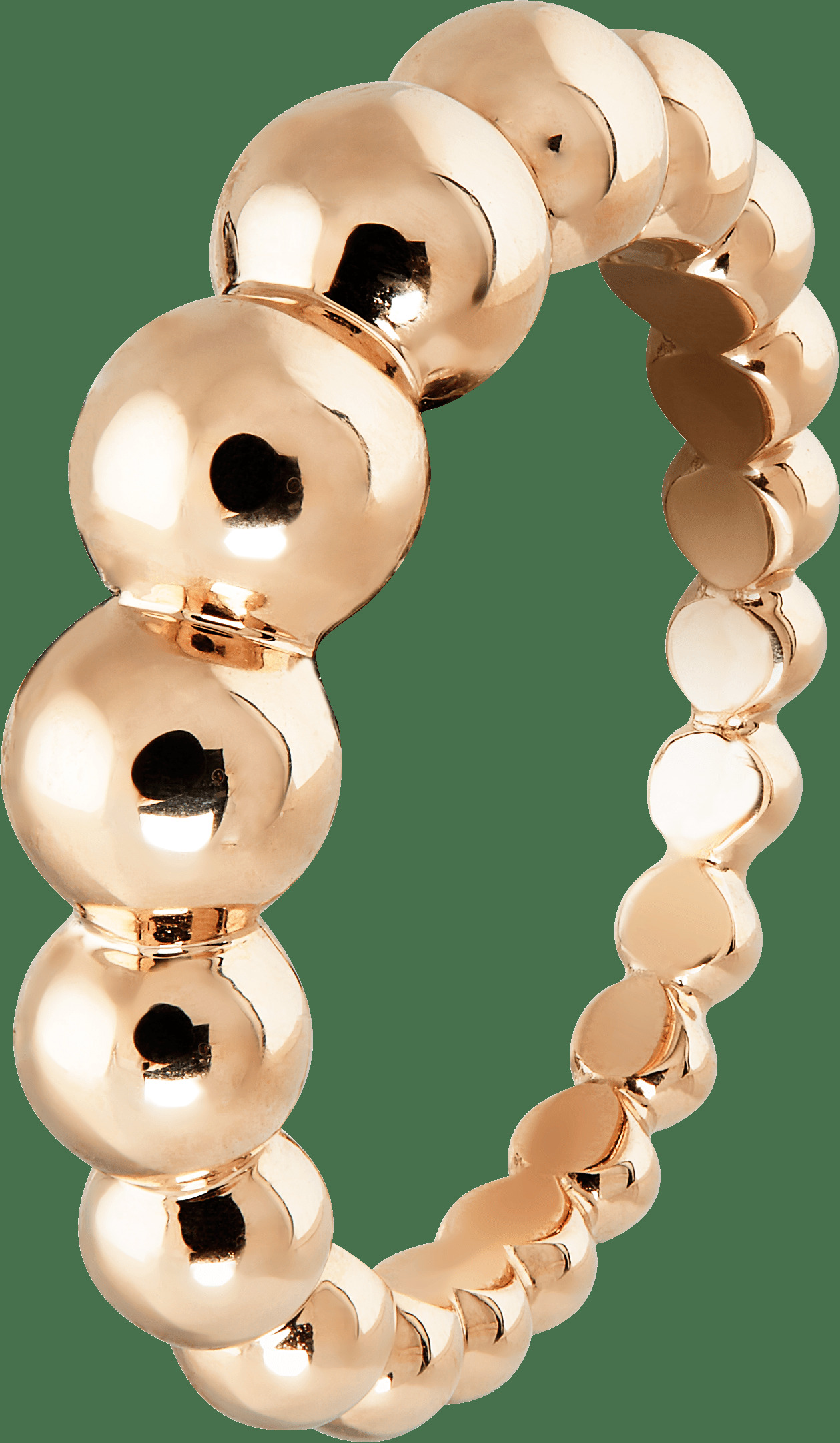 Кольцо Perlée perles d'or Variation, розовое золото.