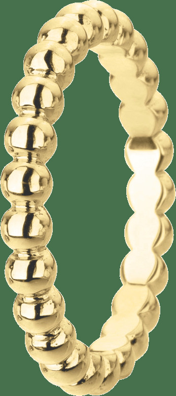 Кольцо Perlée perles d'or, модель среднего размера, желтое золото.